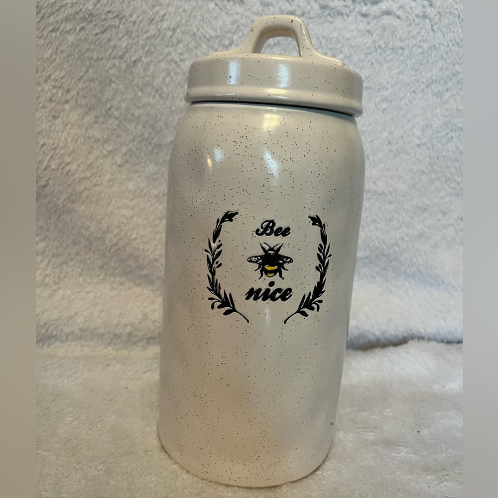 Bee Nice Speckled Canister